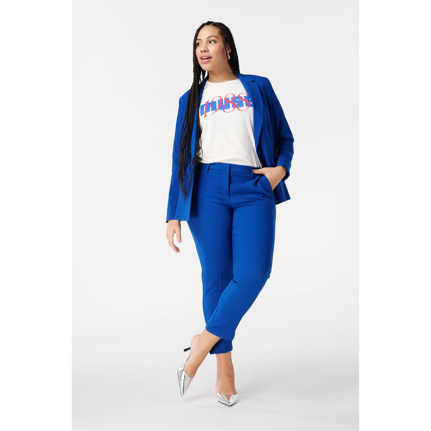 MS Mode regular blazer blauw