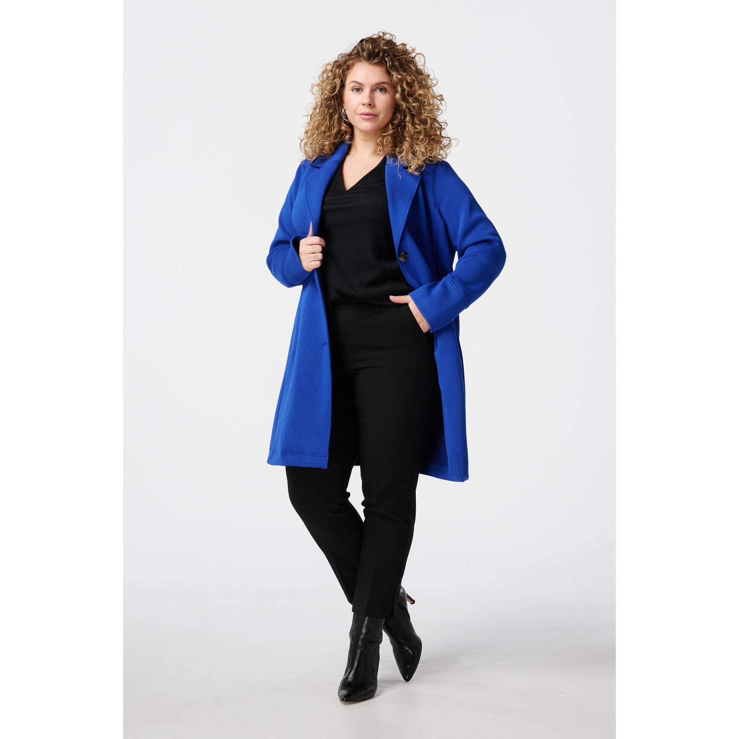 MS Mode manteljas blauw