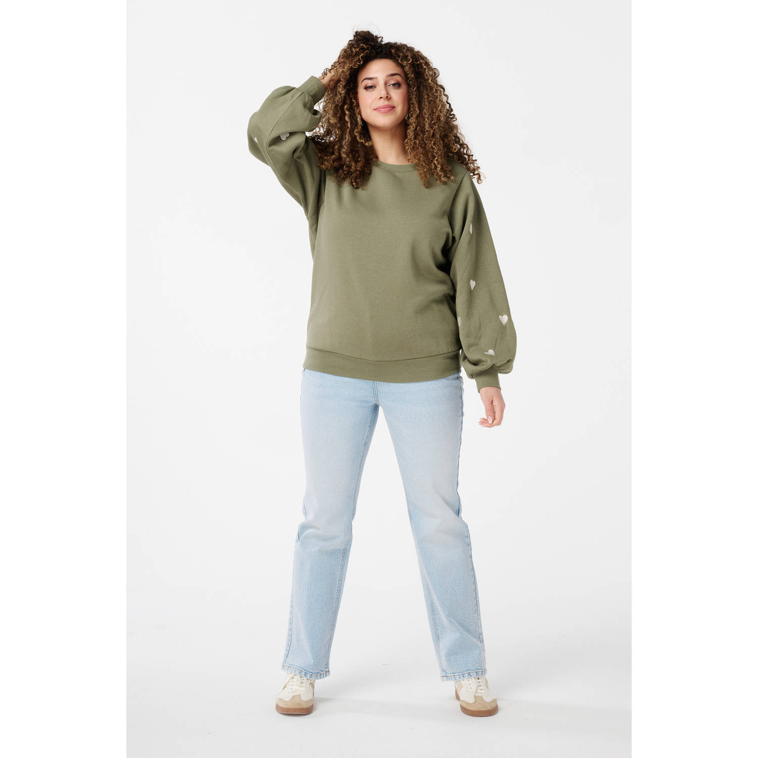 MS Mode sweater kaki