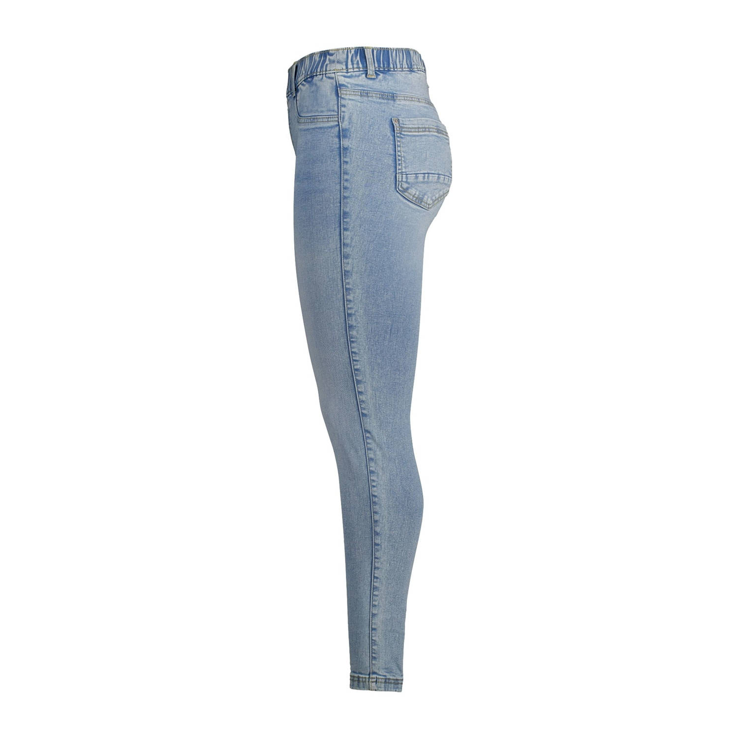 MS Mode slim regular waist broek medium blue denim