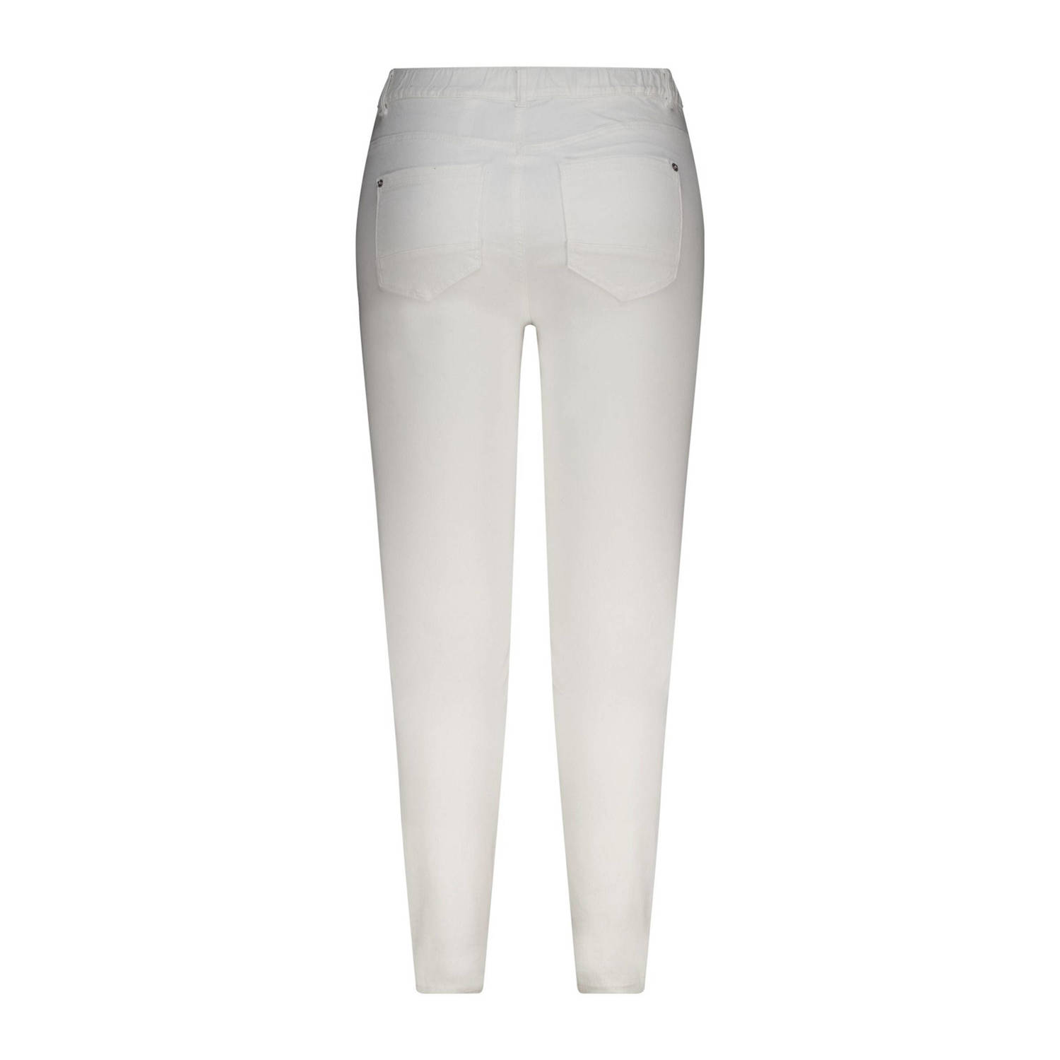 MS Mode slim regular waist broek ecru