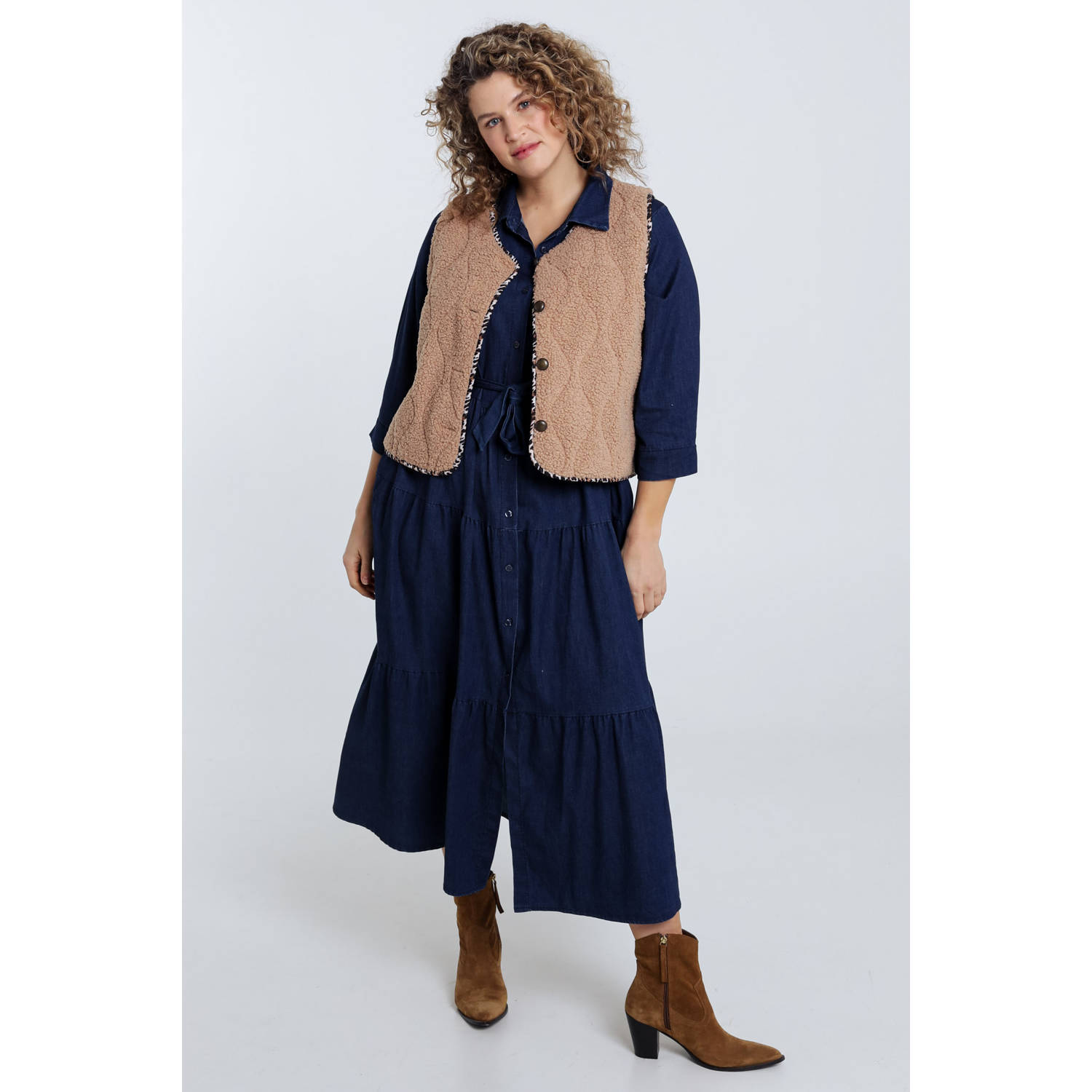 Paprika gilet beige