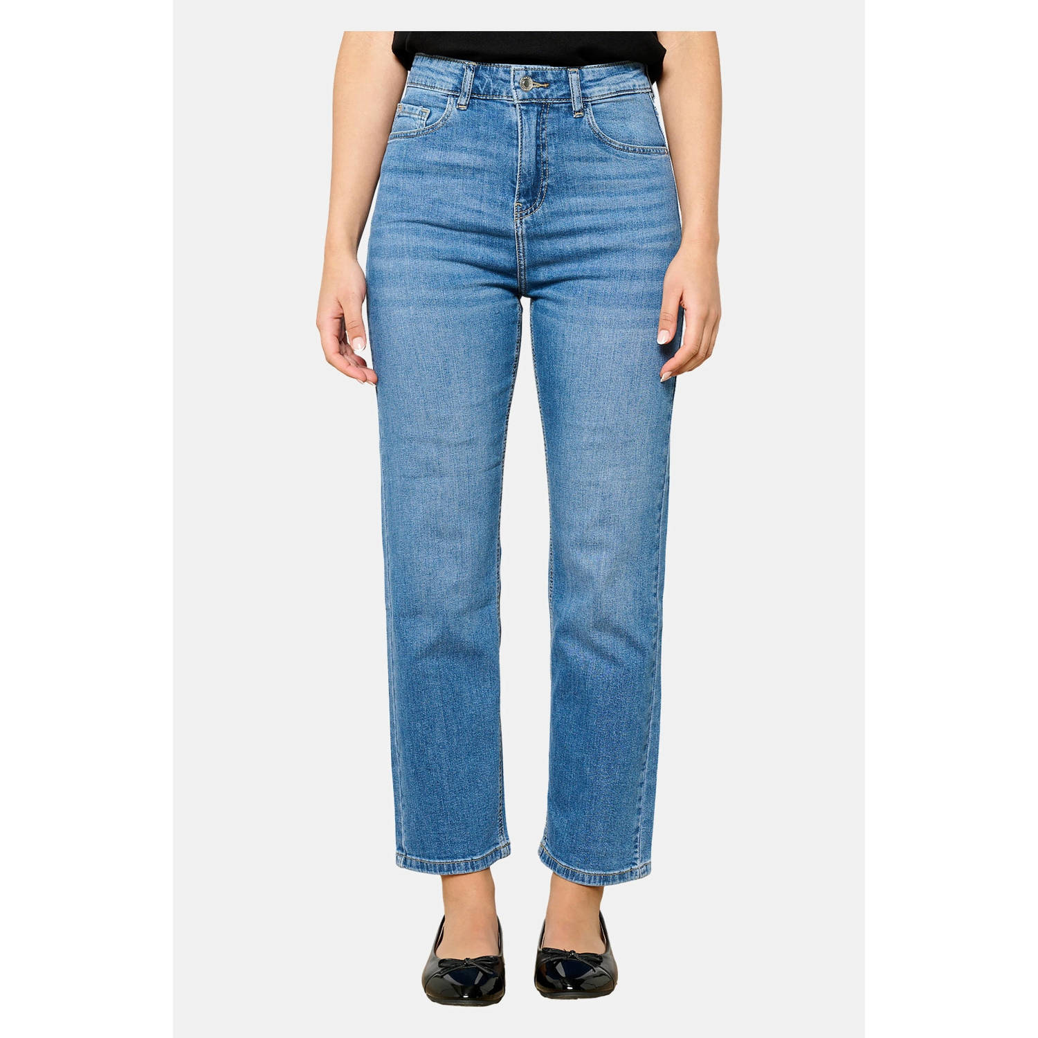 LOLALIZA mom jeans medium blue denim