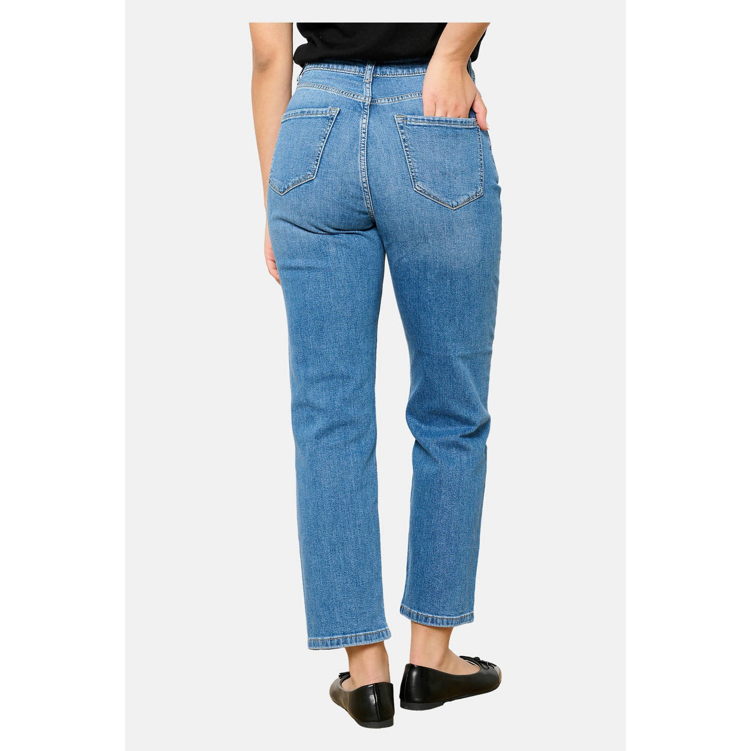 LOLALIZA mom jeans medium blue denim