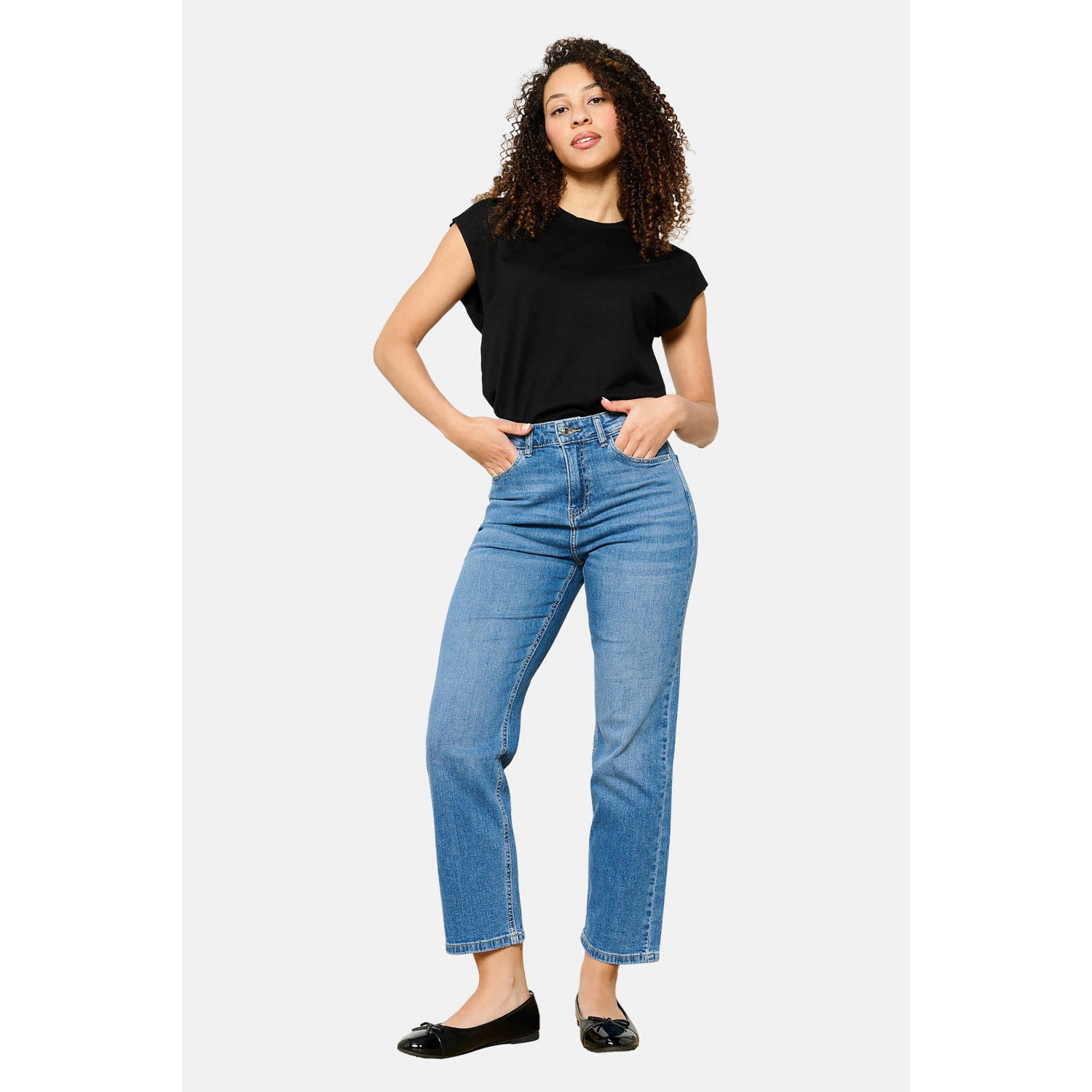 LOLALIZA mom jeans medium blue denim