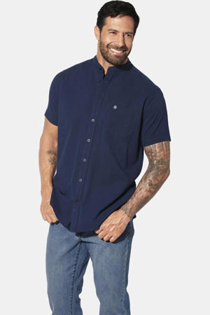 casual overhemd donkerblauw