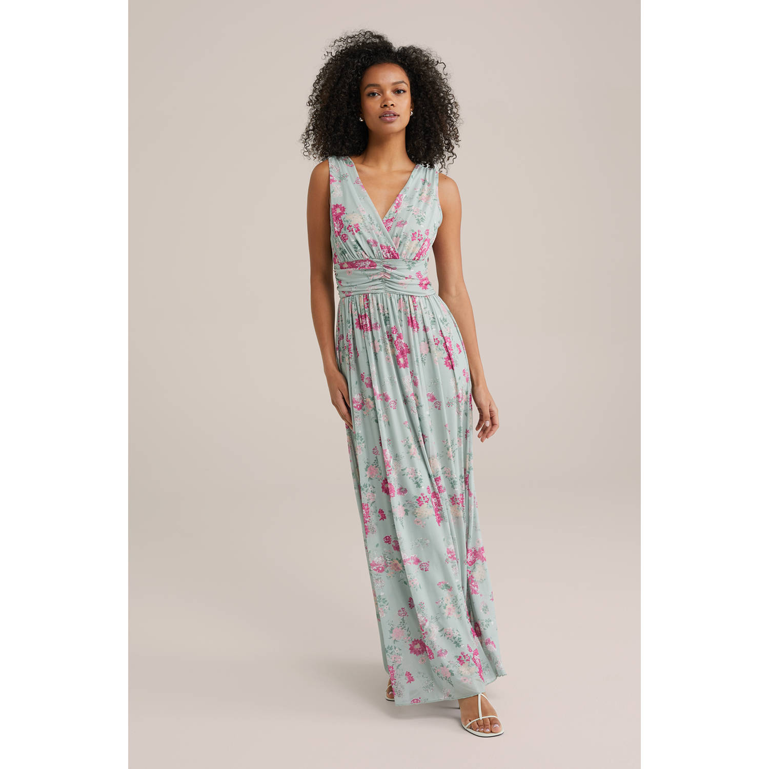 WE Fashion maxi jurk lichtblauw