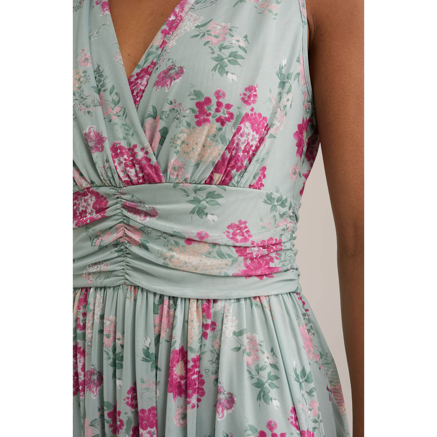 WE Fashion maxi jurk lichtblauw