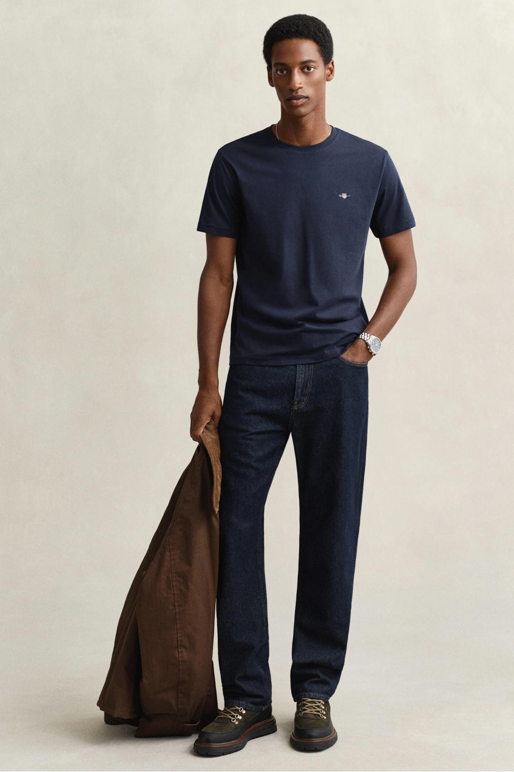 GANT T-shirt donkerblauw