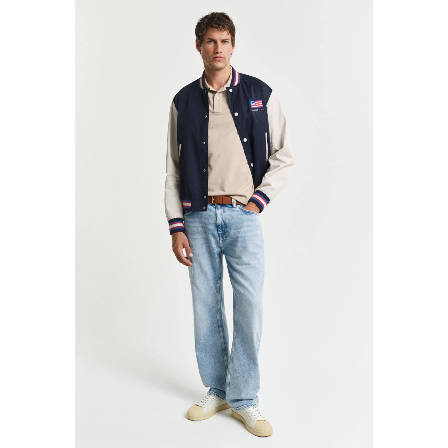 GANT regular polo zand
