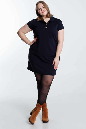 korte jurk donkerblauw