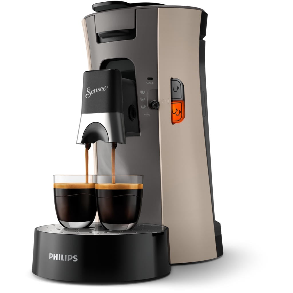 Philips SENSEO® Select koffiepadmachine CSA240/30 - Nougat En Kasjmiergrijs