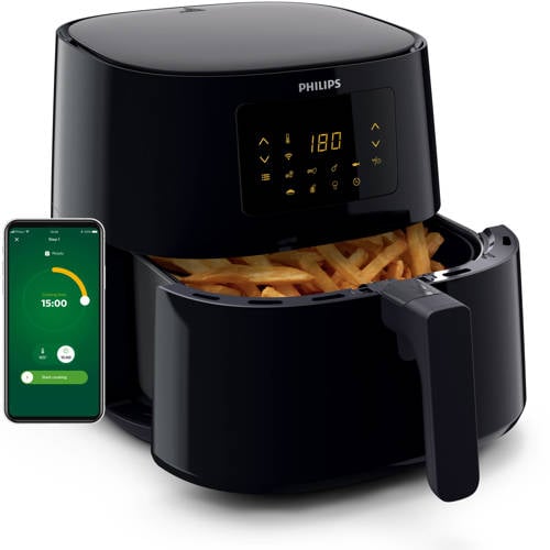 Philips Essential 5000 Series - airfryer XL - HD9280/90 - 6.2L - Tot 5 Personen afbeelding