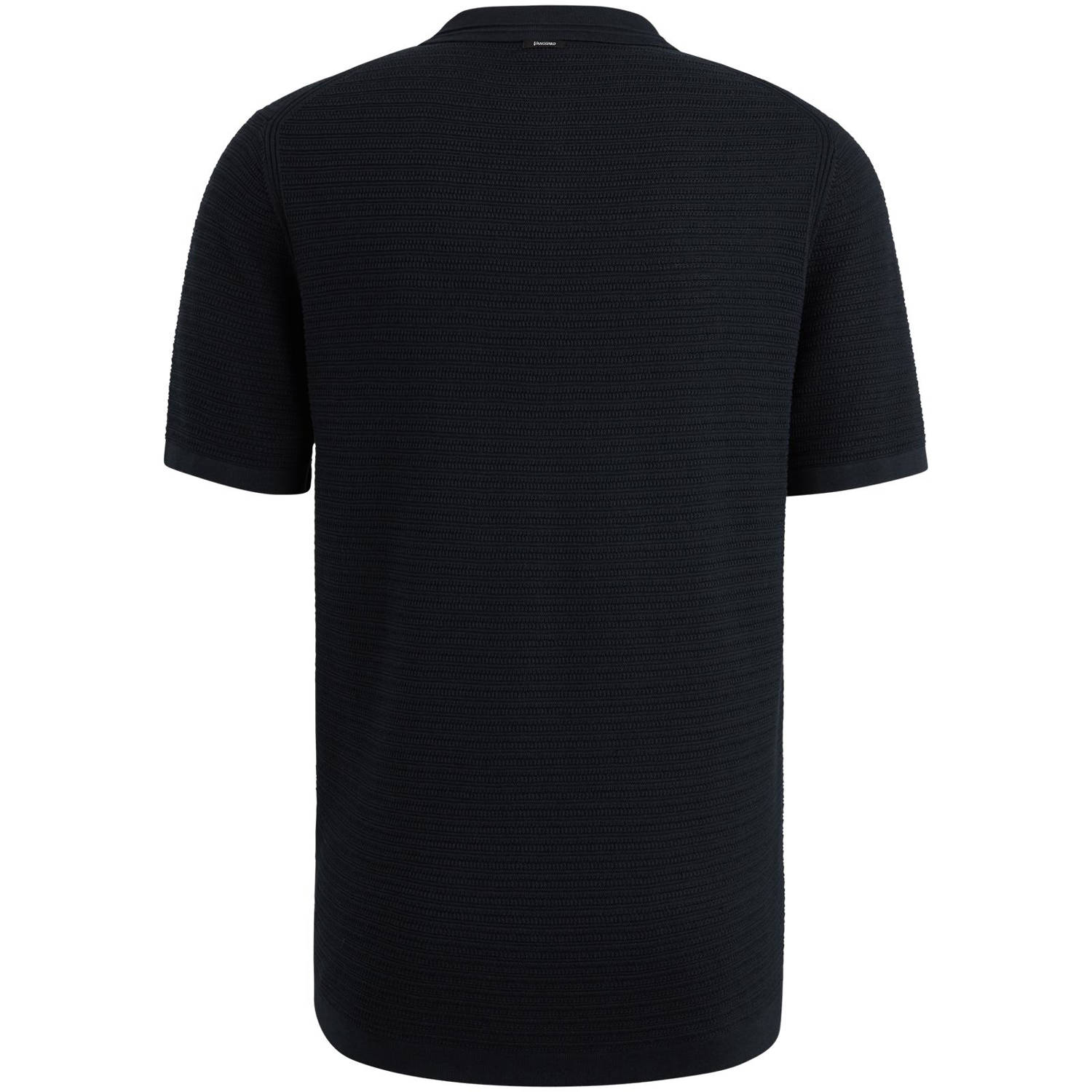 Vanguard regular polo met ingebreid patroon donkerblauw