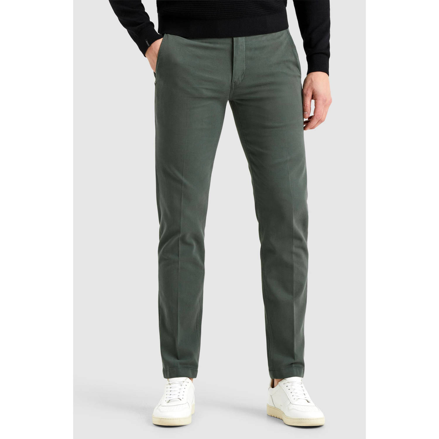 Vanguard regular chino donkergroen
