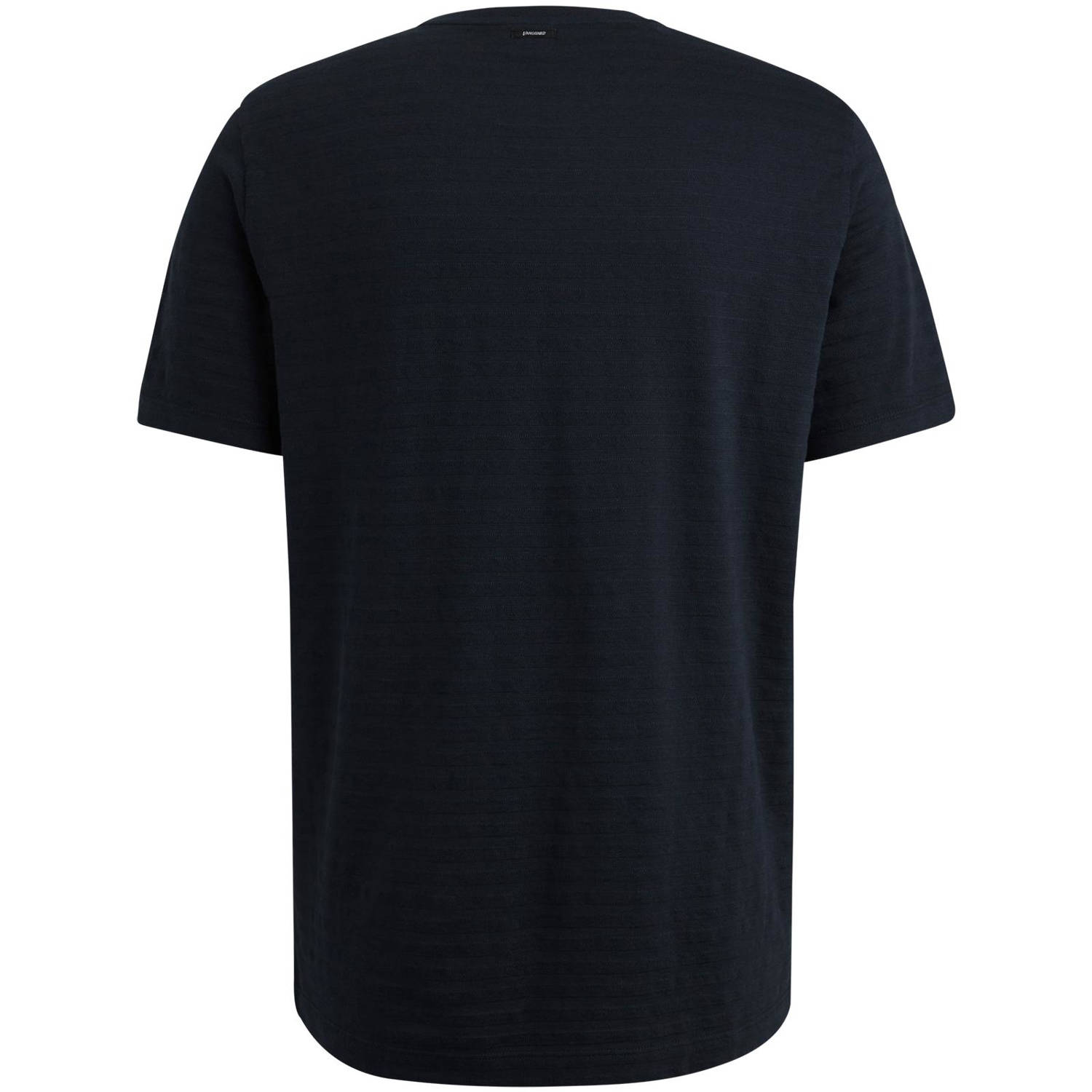 Vanguard T-shirt met ingebreid patroon donkerblauw