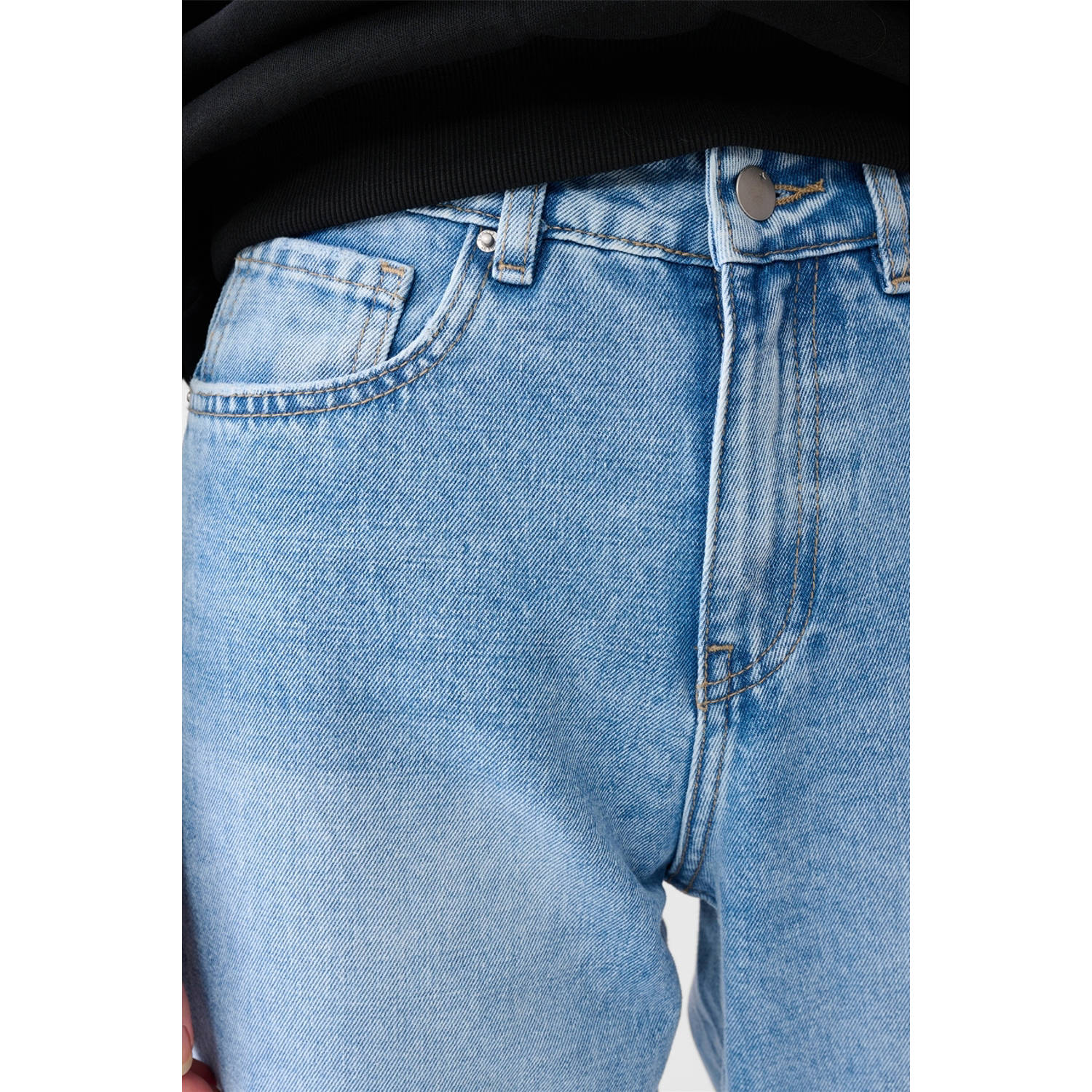Shoeby high waist medium blue denim