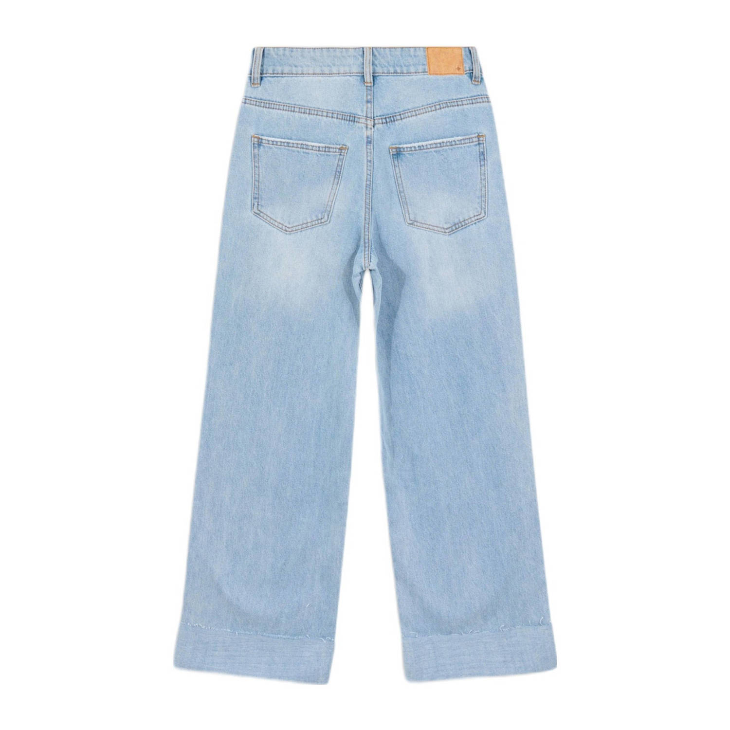 Shoeby high waist wide leg jeans medium blue denim