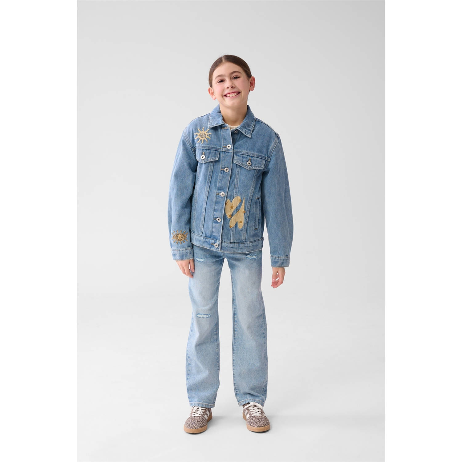 Shoeby spijkerjas medium blue denim
