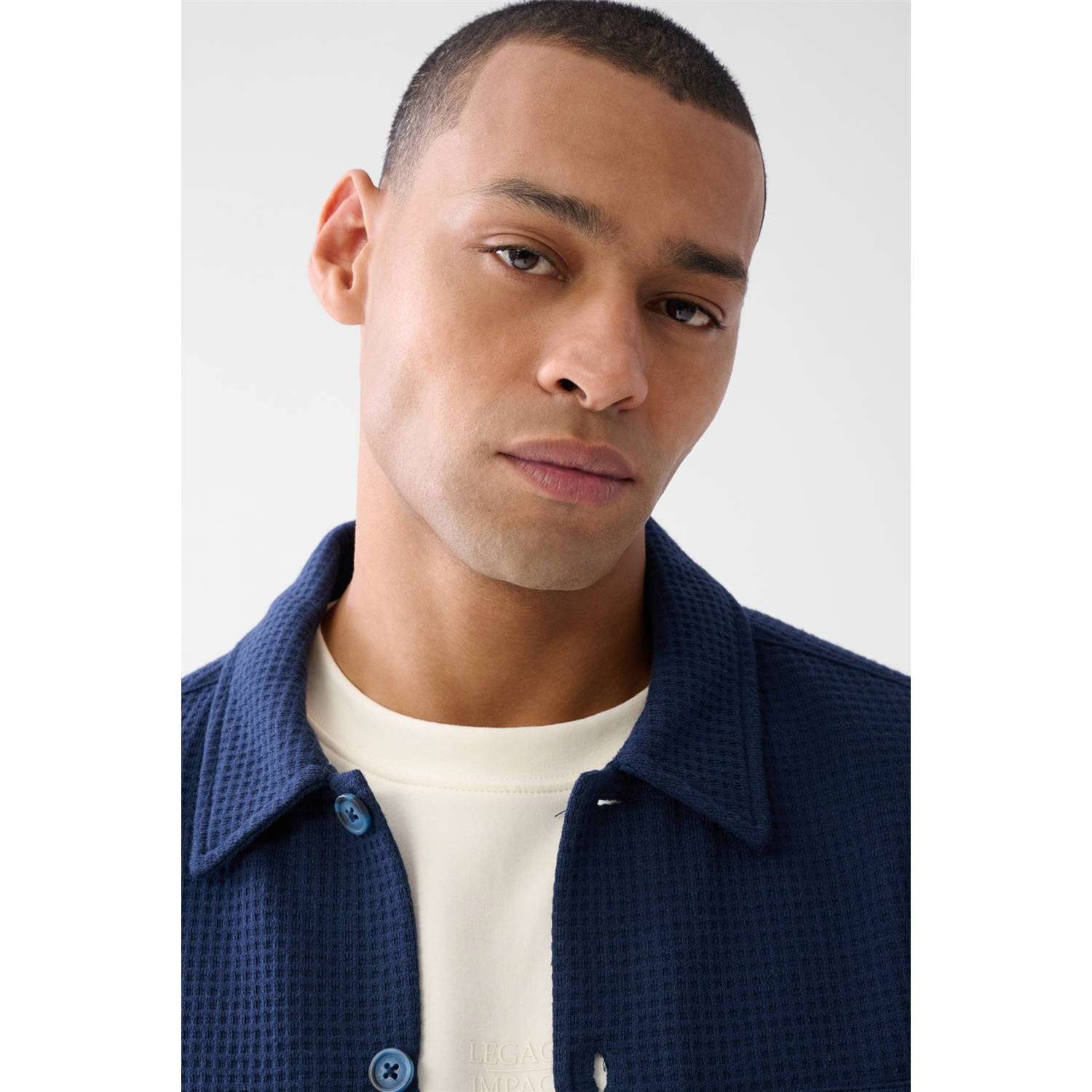 Shoeby overshirt donkerblauw