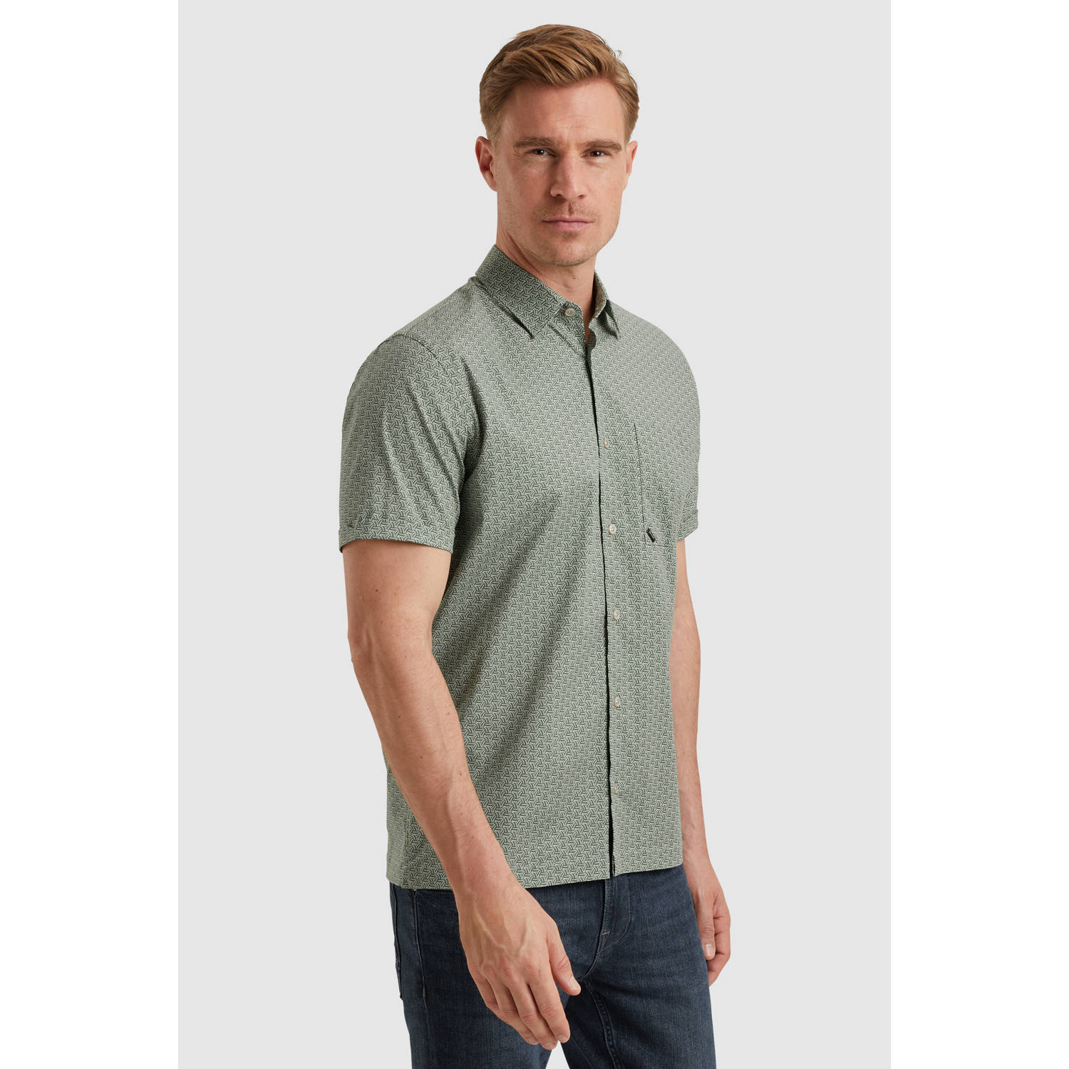 Vanguard regular fit overhemd groen