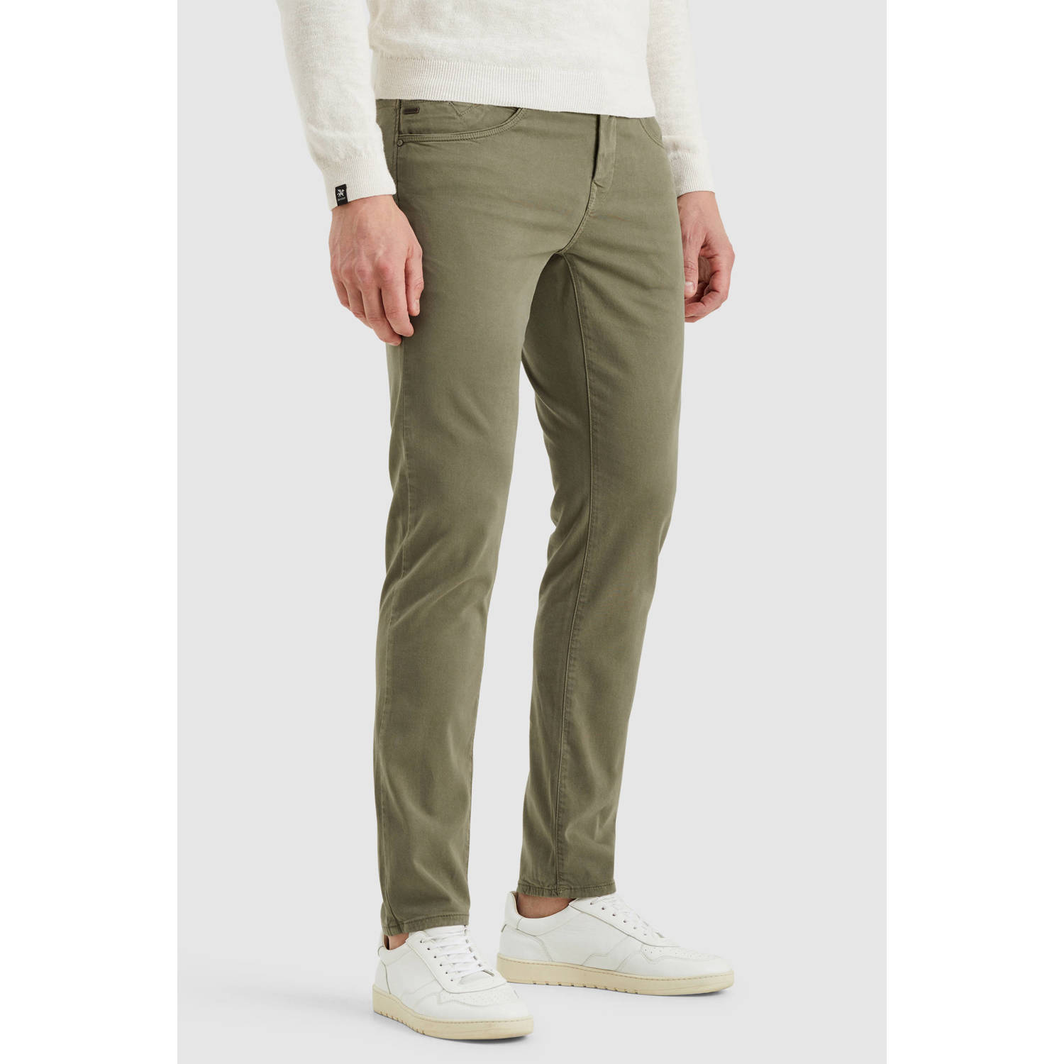 Vanguard slim casual broek V850 RIDER groen