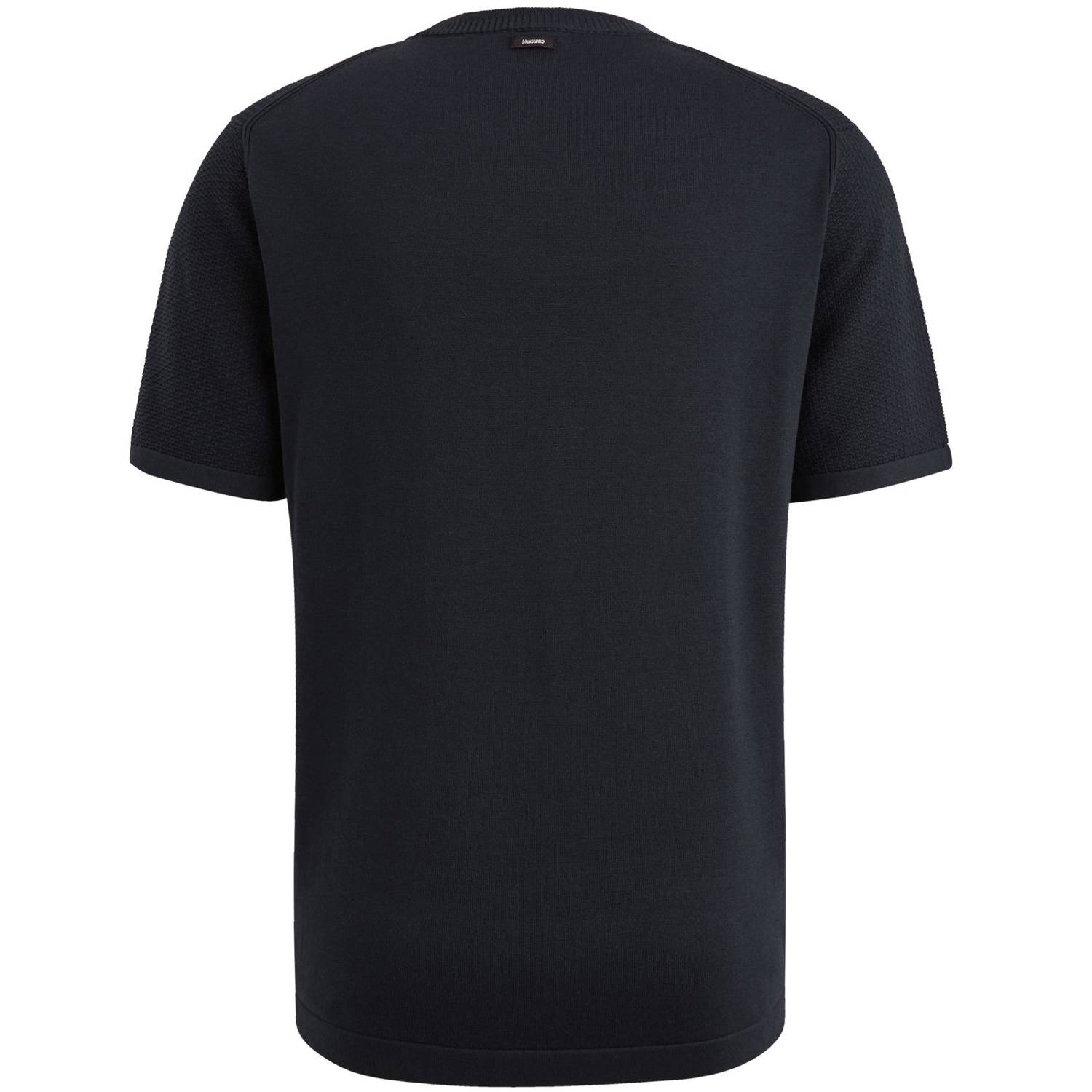 Vanguard T-shirt gebreid donkerblauw
