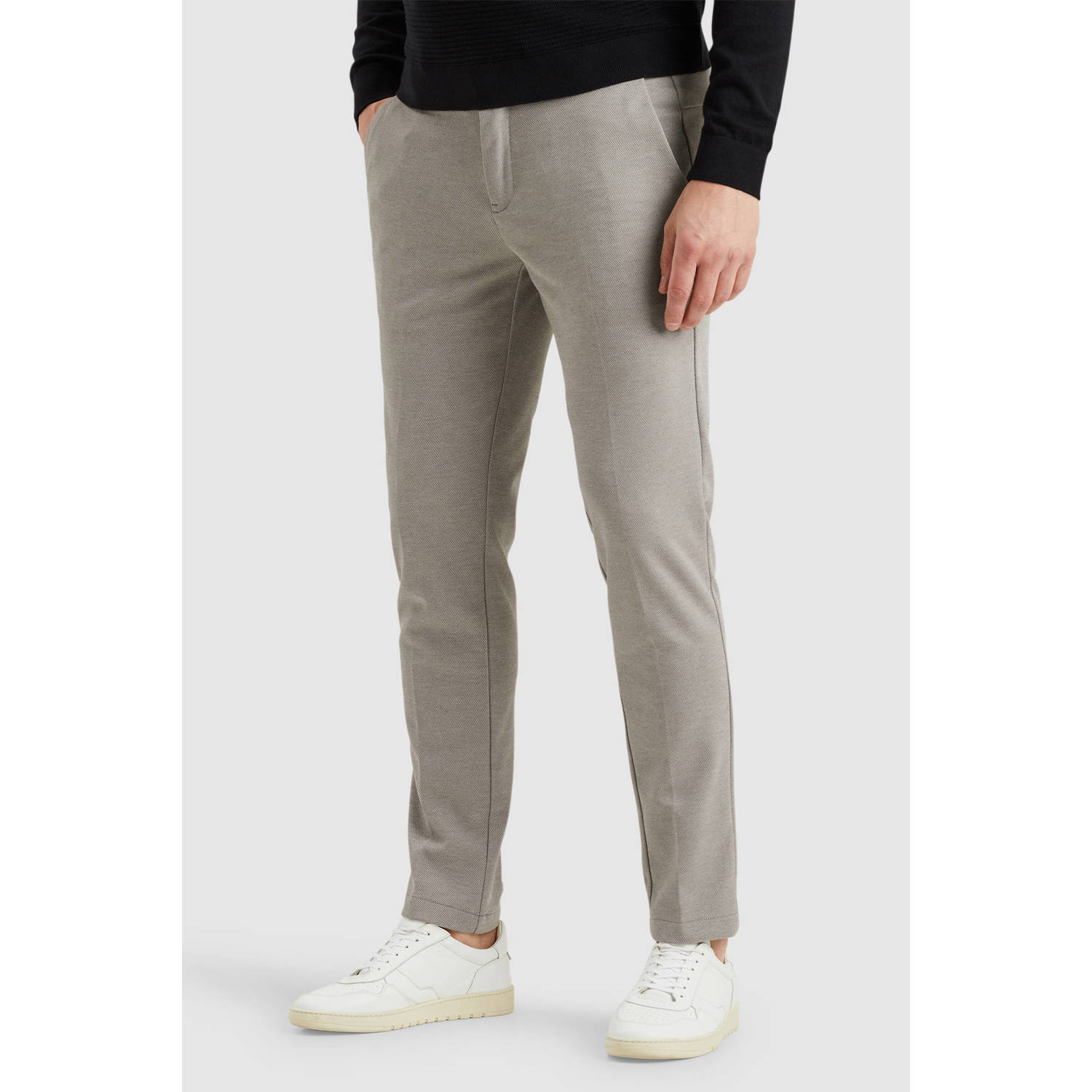 Vanguard tapered casual broek taupe