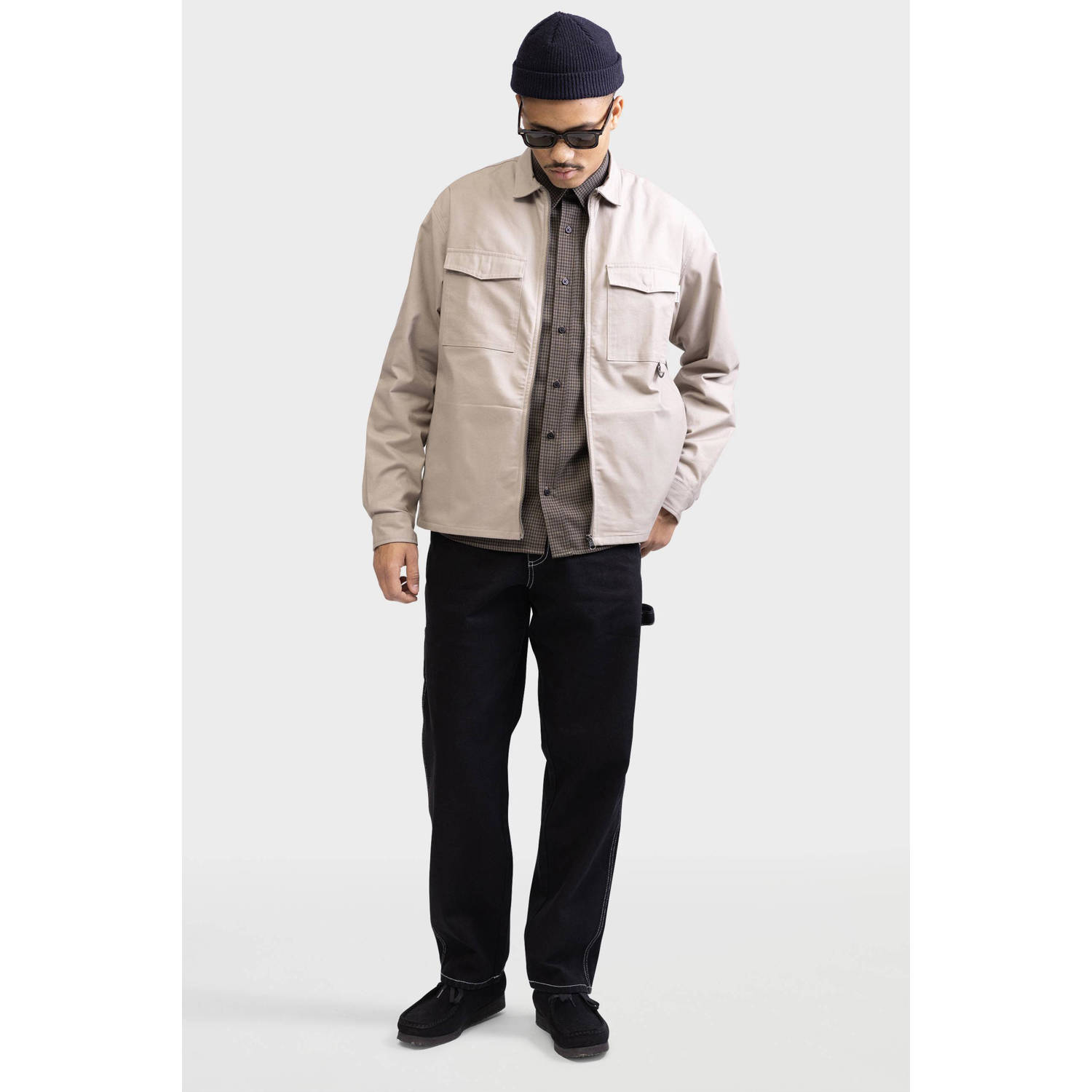 Redefined Rebel casual overhemd bruin