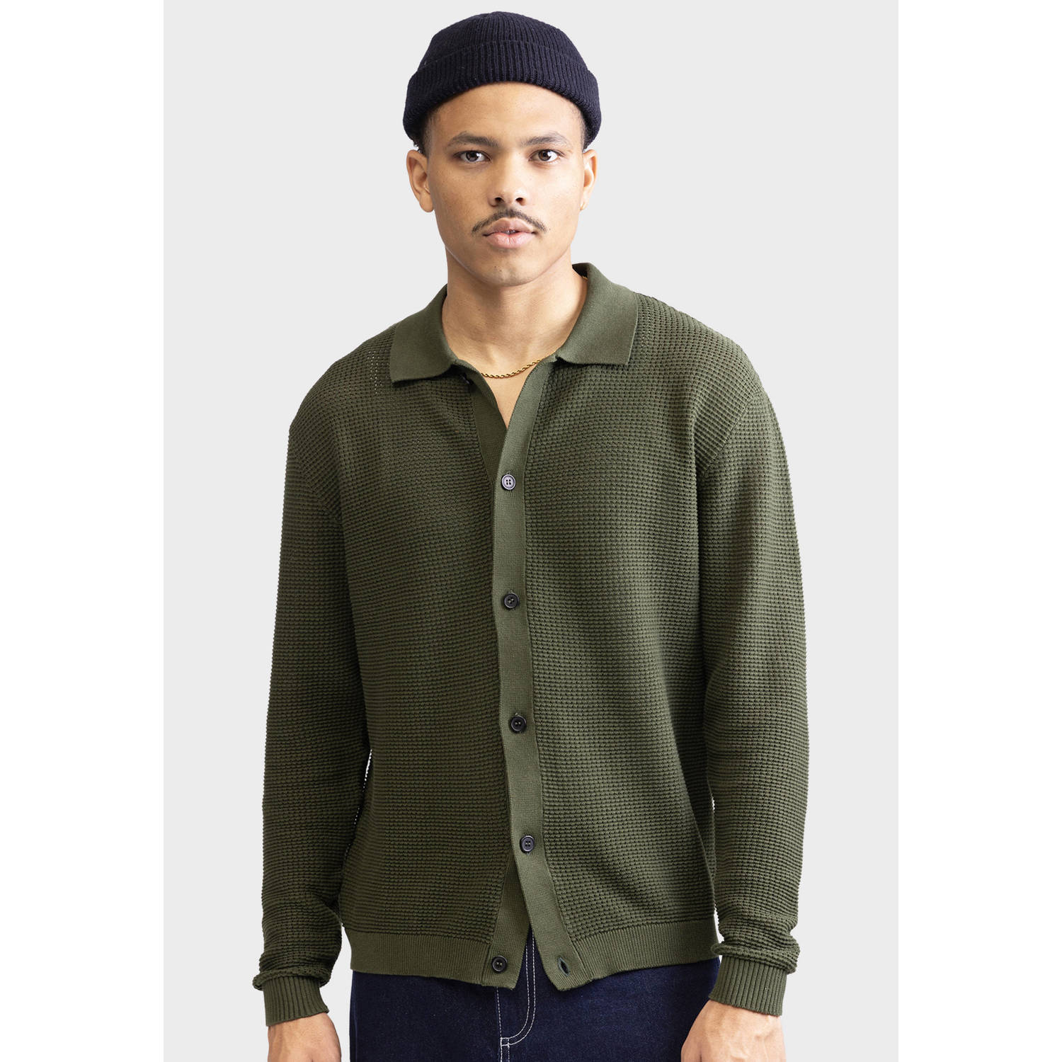 Redefined Rebel cardigan gebreid groen