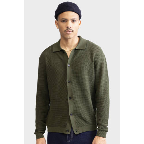 Redefined Rebel cardigan gebreid groen afbeelding