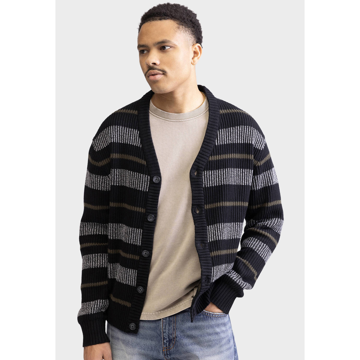 Redefined Rebel cardigan gebreid zwart