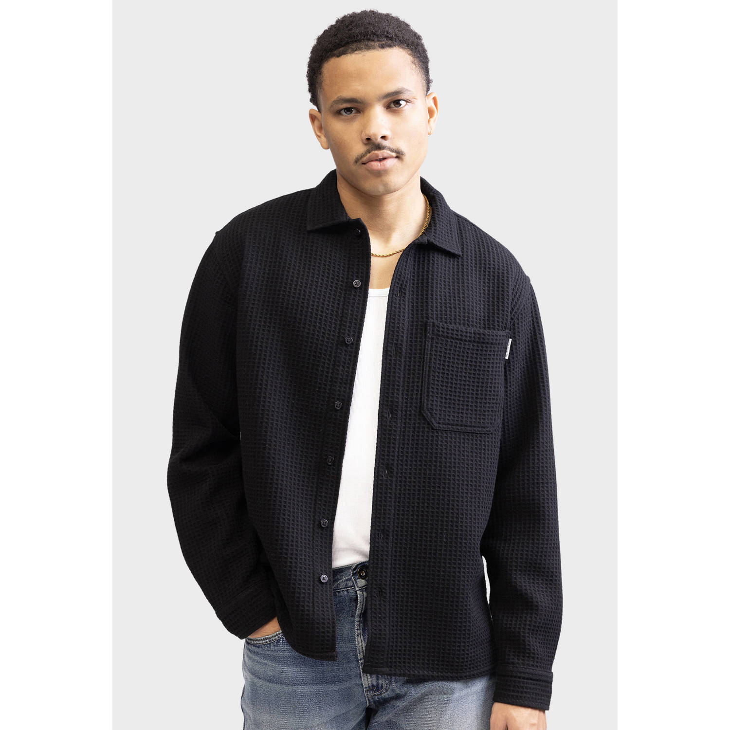 Redefined Rebel overshirt met textuur