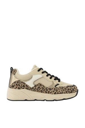 chunky sneakers beige/panter