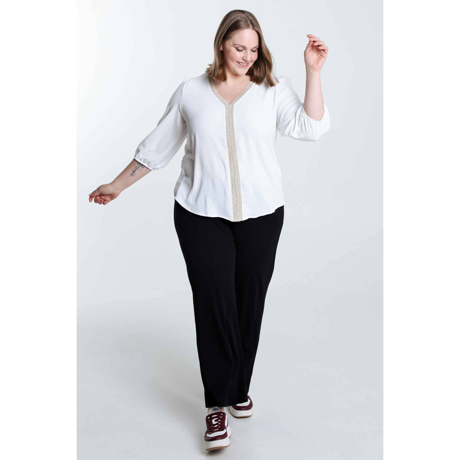 Paprika blousetop ecru