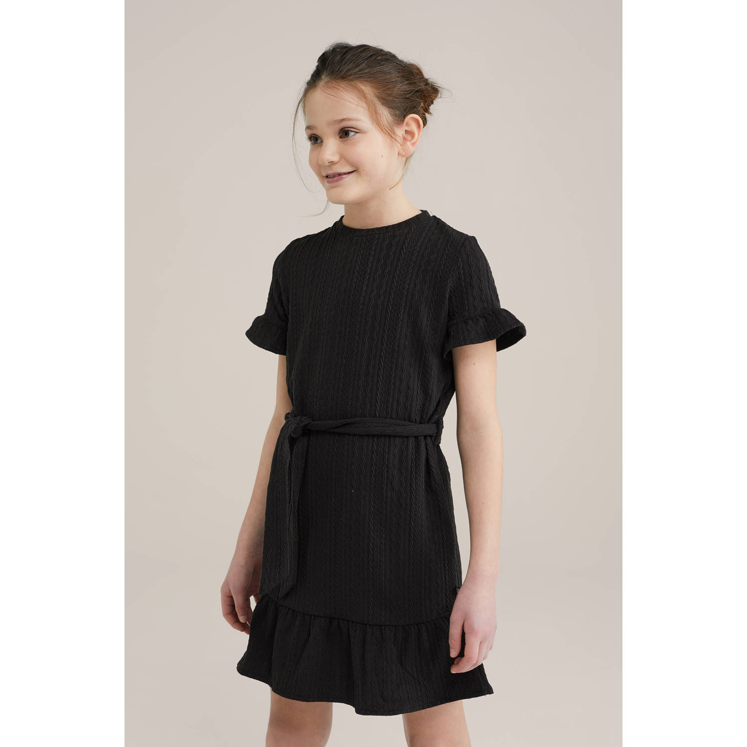 WE Fashion korte jurk zwart