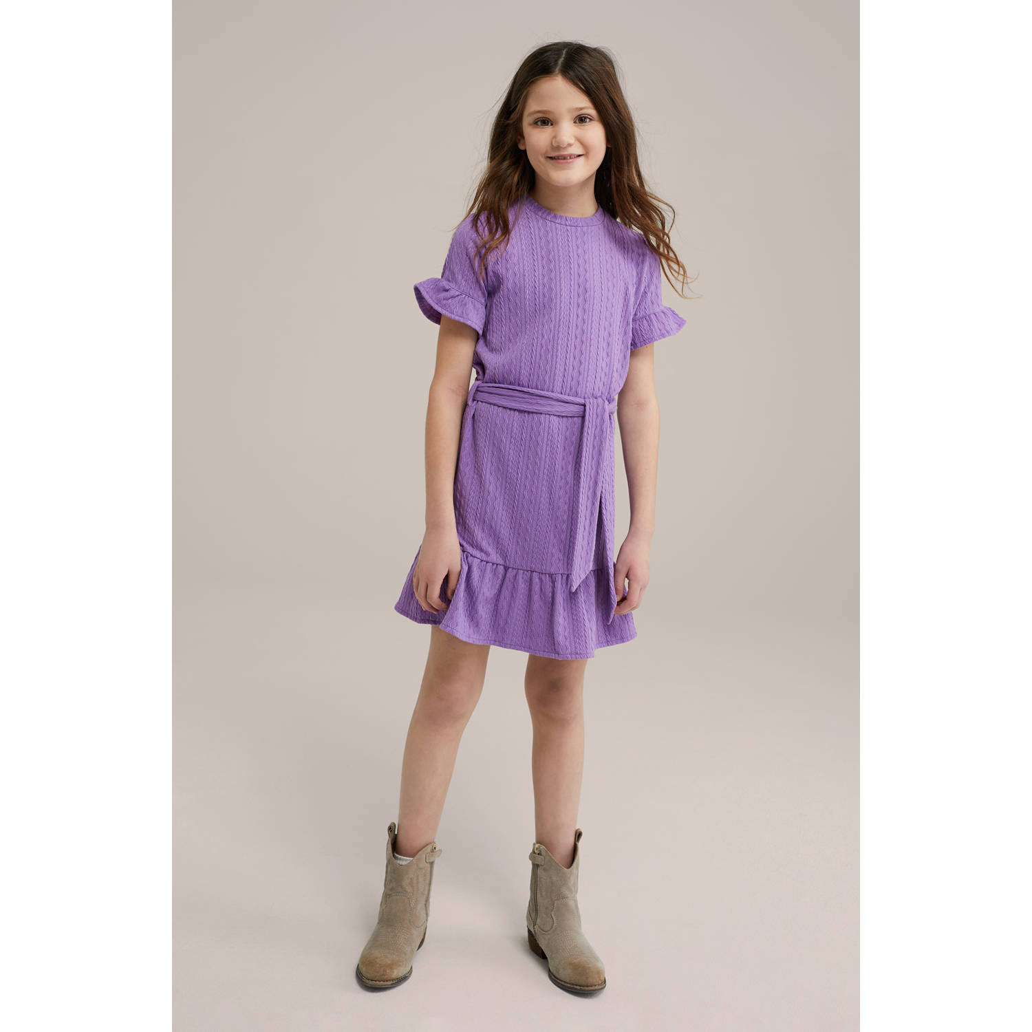 WE Fashion korte jurk paars