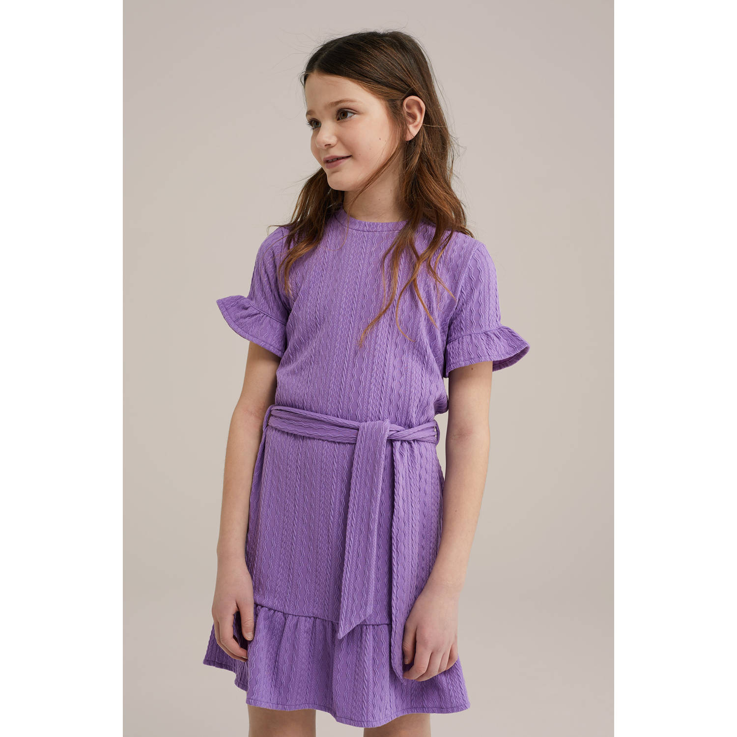 WE Fashion korte jurk paars