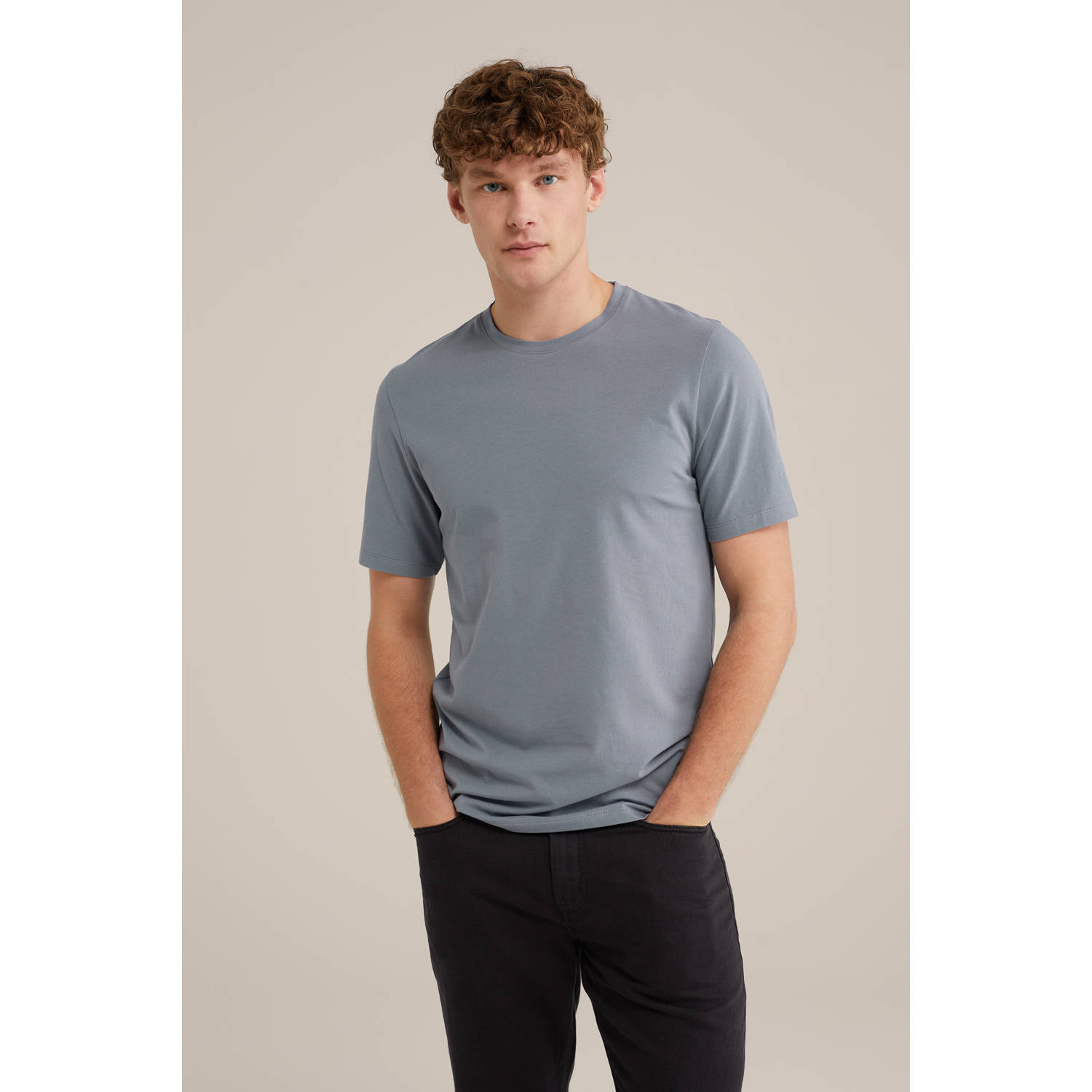 WE Fashion T-shirt grijsblauw
