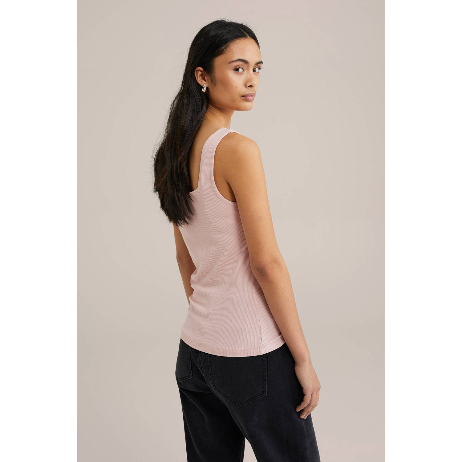 WE Fashion singlet rib gebreid