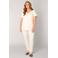 Base Level Curvy T-shirt travelstof ecru