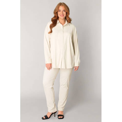 Base Level Curvy blouse zand afbeelding