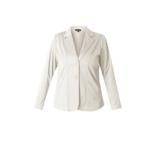 Base Level Curvy regular blazer ecru afbeelding