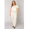 Base Level Curvy slim fit broek travelstof zand