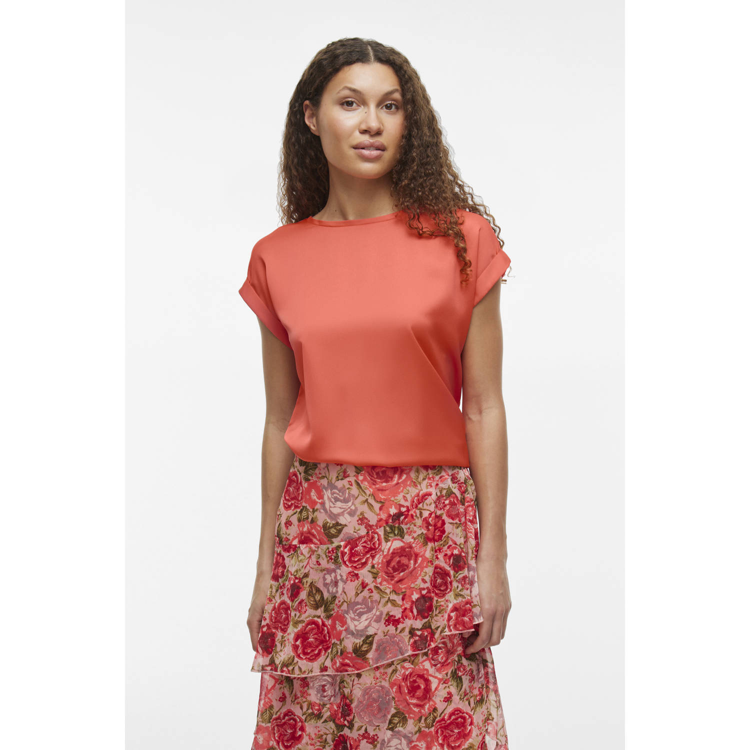 Vila Regular fit blouseshirt met kapmouwen model 'ELLETTE'
