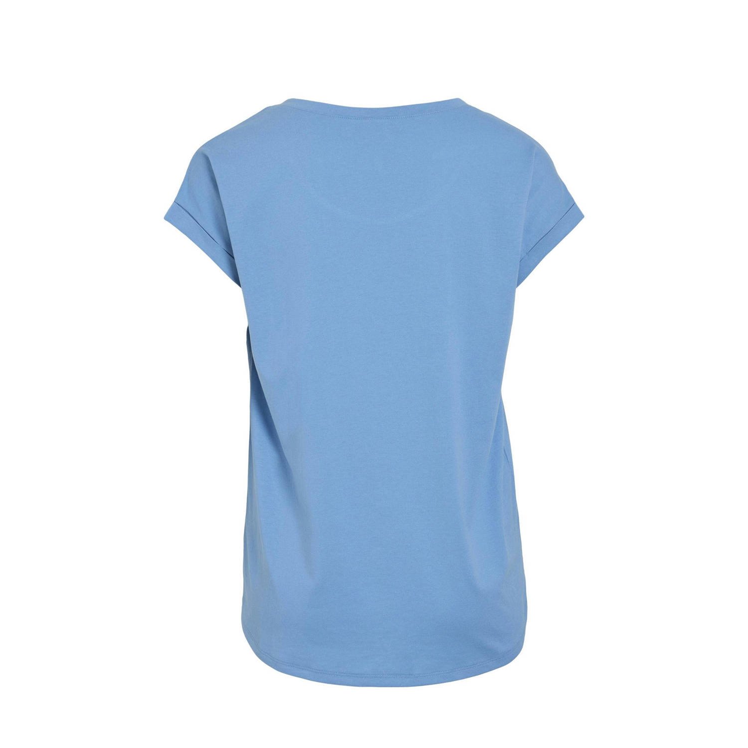 VILA T-shirt lichtblauw