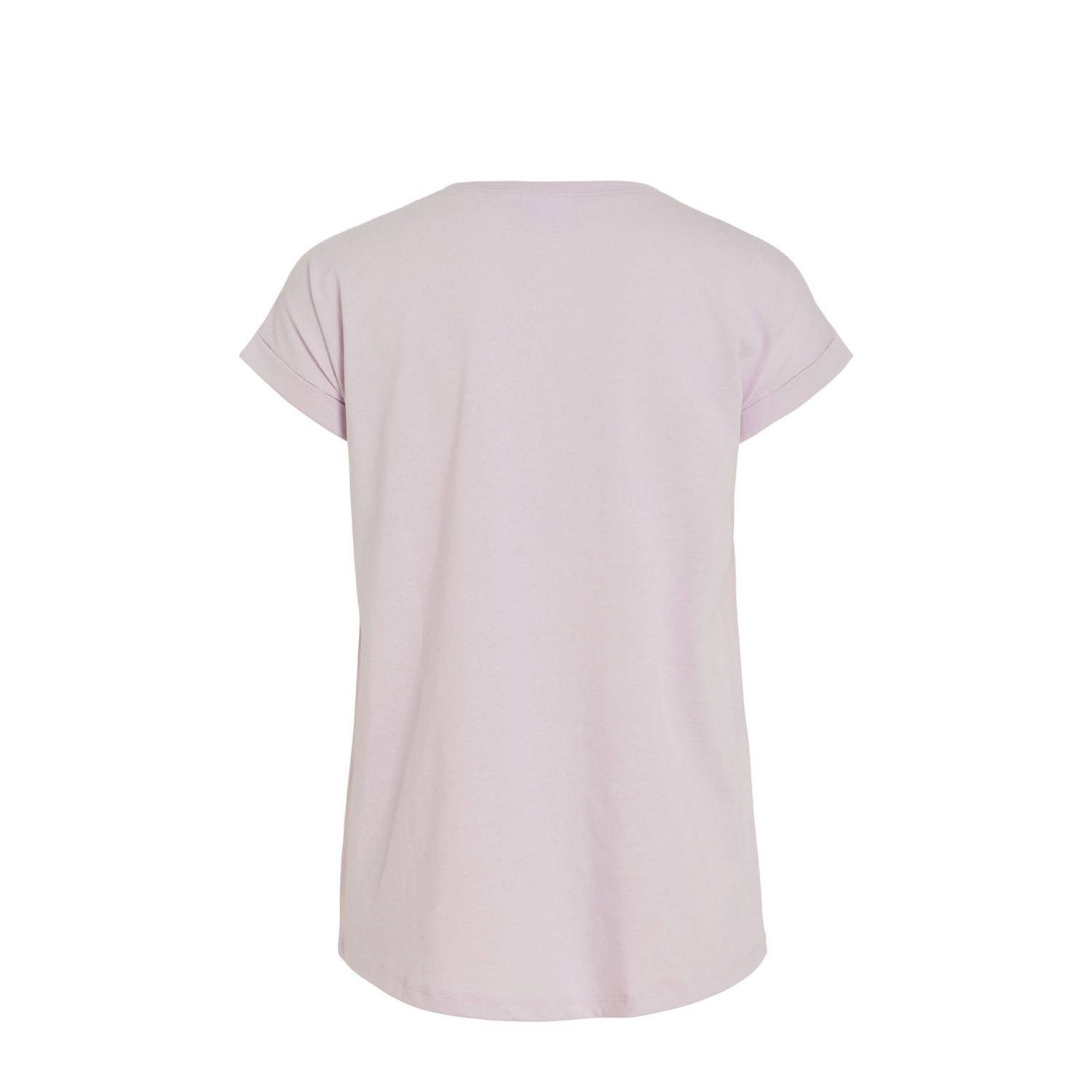 VILA T-shirt lichtroze