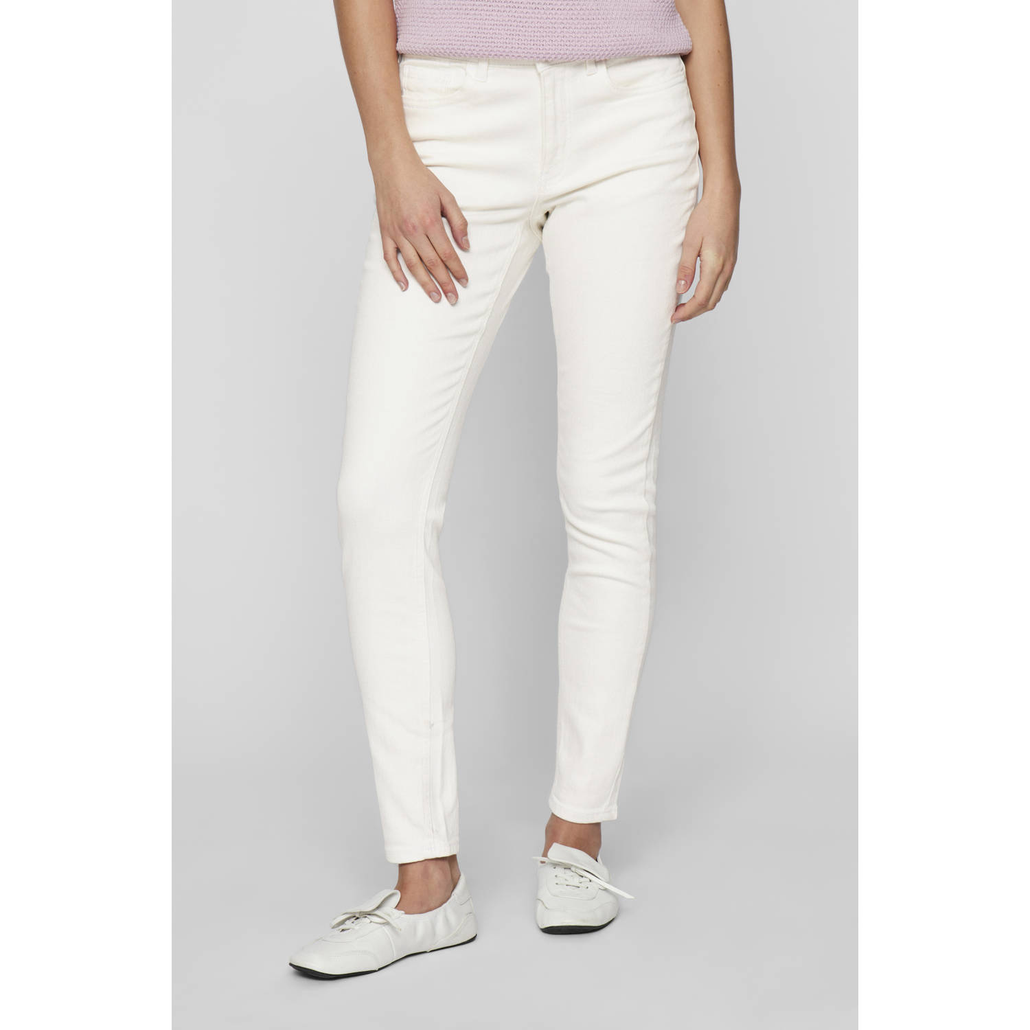 Vila Skinny fit jeans VISARAH RW SKINNY JEANS WHITE EMY-NOOS