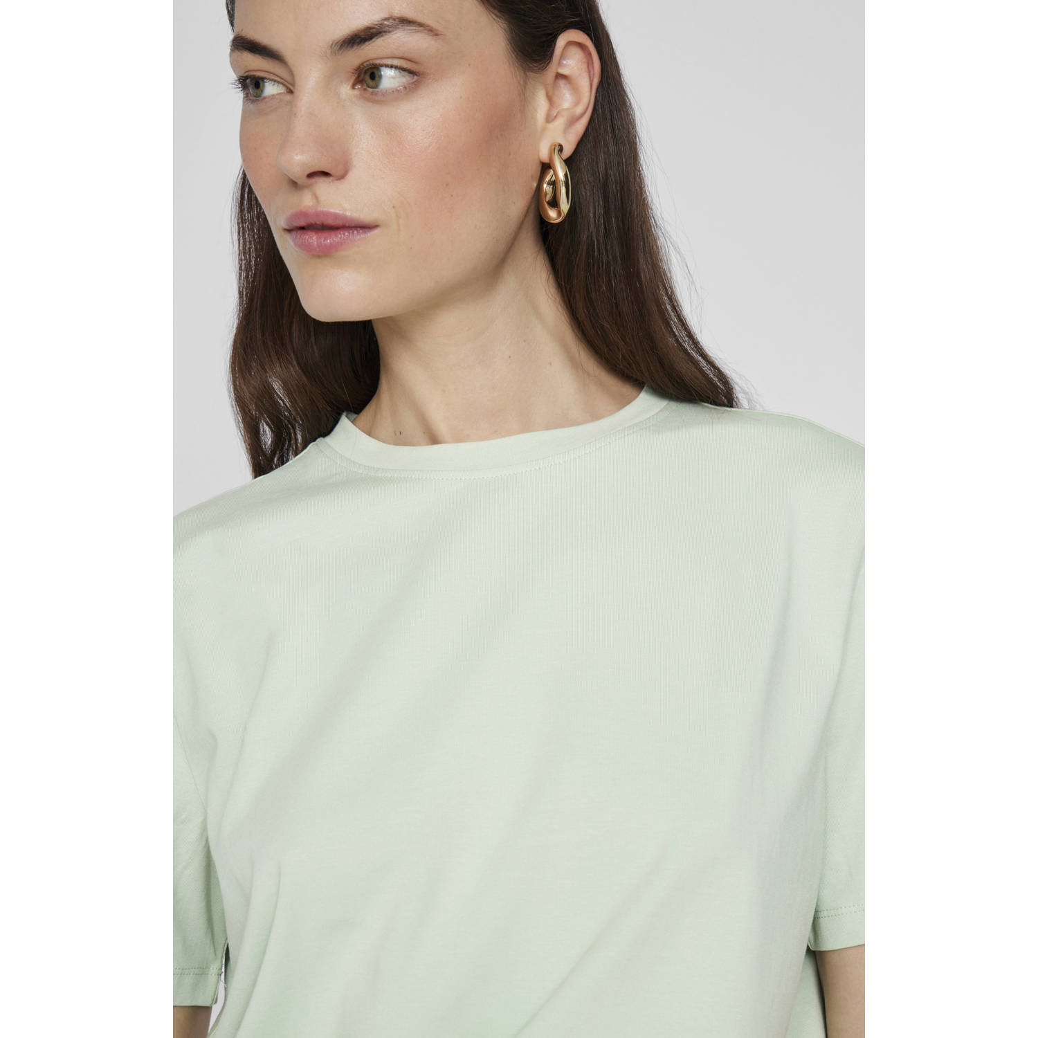 VILA T-shirt lichtgroen