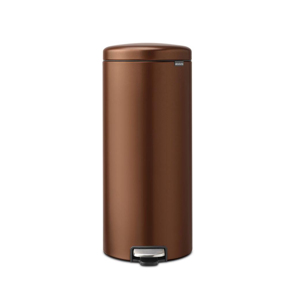 Brabantia Brabantia NewIcon Pedaalemmer, 30 liter, kunststof binnenemmer - Warm Bronze